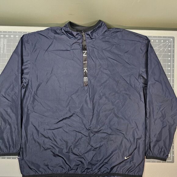 Vintage Nike 1/4 Zip Pullover XL Windbreaker 90s Minimalist Streetwear Track Y2K